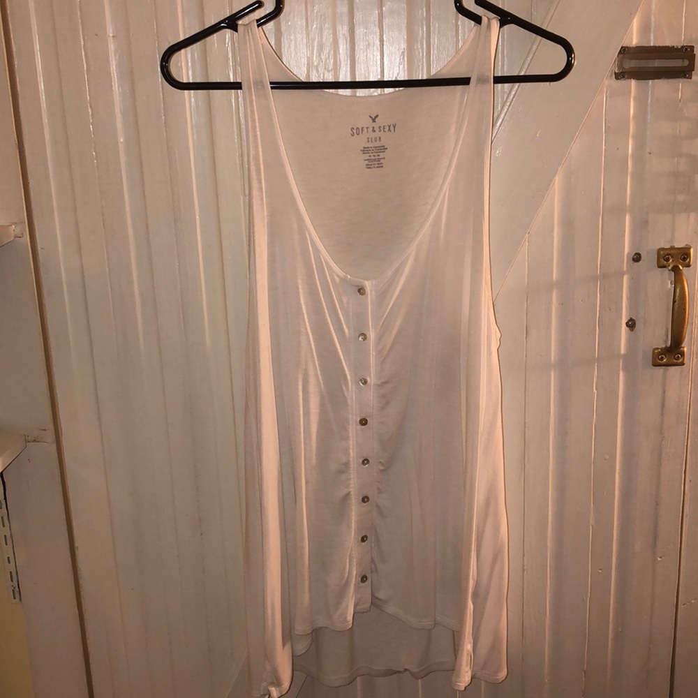 soft white tank top